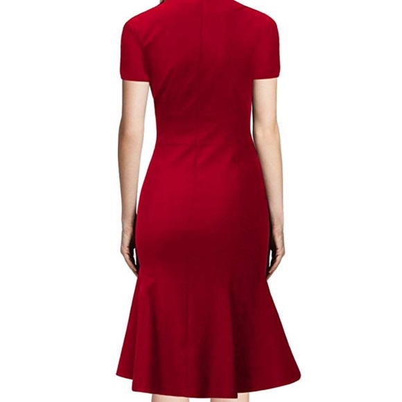 Red sexy retro dress 💋 size Medium - Picture 2 of 5